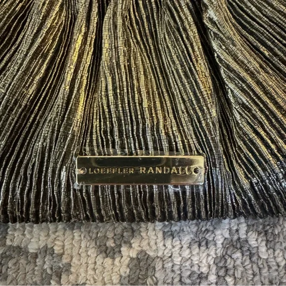 Loeffler Randall Gold Bow Clutch - Picture 4 of 9